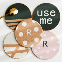 创意软木垫3片装 加厚隔热垫子锅垫耐热 家用吸水防烫杯碗垫