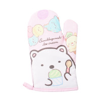 微波炉烤箱防烫手套隔热手套加厚耐高温可爱厨房烘焙棉布|粉色一只(左手)