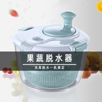 家用蔬菜脱水器水果沥水篮甩干机厨房创意手动沙拉洗菜甩水盆