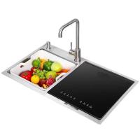 水槽洗碗机一体嵌入式声波家用全自动消毒烘干果蔬菜海鲜机|加大款