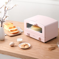 烤箱家用烘焙多功能全自动12升小型蛋糕电烤箱|粉色