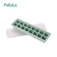 奶黄流心月饼模具波波蛋糕食品级硅胶球形圆形制冰格家|绿色16格方形（带盖）