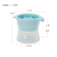 威士忌冰球模具硅胶制冰机大洋酒冰球制作器冰块袋食用球形型冰格|淡雅蓝-冰球模具一个装[任意2件元]