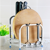 厨房不锈钢刀架刀座用品置物架多功能放菜刀架刀具砧板家用收纳架