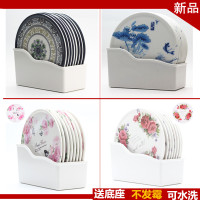 田园密胺隔热垫仿瓷餐桌垫 家用欧式餐盘垫碗垫耐热防烫锅垫杯垫