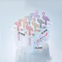 雪糕模具冰激凌冰棒冰棍冰格冰块冰糕做冰淇淋棒冰的模具家用|火烈鸟8格一套(买2套送一套)