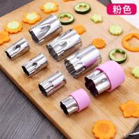 不锈钢饼干模具蔬菜水果切蝴蝶面模具切花器家用面食面点烘焙工具|粉色