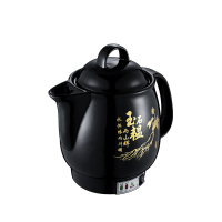 多功能保温全自动电煎药壶中药养生陶瓷中医壶插电煎药一体保健壶|3L黑色人参+不锈钢发热体+保温无鸣音