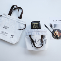 北欧棉帆布保温冷锡箔便当包便携手提午餐袋妈咪背包潮人环保