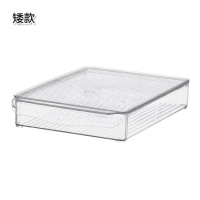冰箱食物收纳盒 家用速冻储物盒密封盒 厨房冷藏蔬菜饺子盒保鲜盒|矮款
