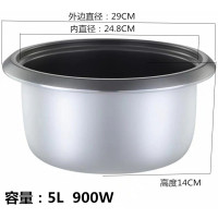 老式黑晶不粘锅家用电饭锅内胆2345升红电饭煲|5升黑晶不粘锅铝合金内胆