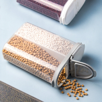 五谷杂粮收纳盒储物罐塑料分格桶干货储存盒厨房大容量食品密封罐