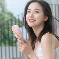 手持小风扇迷你随身便携式小型可充电学生宿舍床头上家用手拿握办公室桌面电动力电扇静音可爱儿童