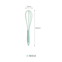 打蛋器硅胶手动家用大号鸡蛋搅拌器奶油面糊打发器蛋抽烘焙工具|橄榄绿(12寸)