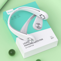 挂脖小风扇学生便携式无叶耳机床上迷你挂脖子式静音电扇小型办公室充电随身制冷空调手持桌上宿舍不绞发