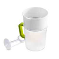 不锈钢家用婴儿辅食榨果汁破壁豆浆机过滤网筛隔渣神器接浆杯|三件套