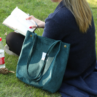 帆布包女单肩学生韩版原宿ulzzang慵懒风购物袋ins 斜跨包|绿色-墨绿色 其他
