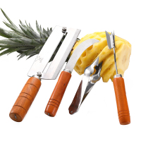 削菠萝神器不锈钢削皮器切菠萝刀具去眼夹子水果挖眼去皮家用