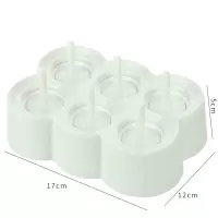 迷你棒冰神器儿童一口冰做冰棍的模具家用硅胶雪糕冷饮冻冰格|北欧绿(长方六孔)