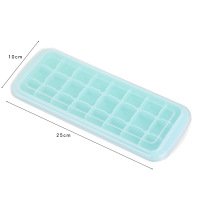 迷你棒冰神器儿童一口冰做冰棍的模具家用硅胶雪糕冷饮冻冰格|24格清新绿(长方形带盖)