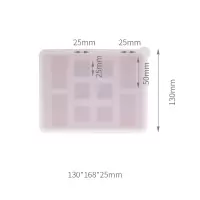 冰块模具带盖硅胶冰格冰箱速冻冻冰球神器家用圆形圆球制冰盒|[食品级]藕粉色-积木款