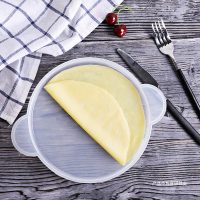 千层蛋糕模具 千层皮抹面工具抹奶油神器家用亚克力烘焙工具|千层皮模具直径21cm