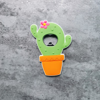 日韩鲨鱼菠萝西瓜软胶磁性冰箱贴瓶起子网红啤酒开瓶器|盆栽仙人掌粉花