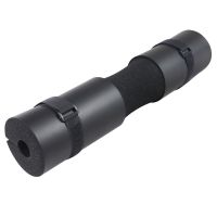 颈垫护套泡棉杠铃护肩垫深蹲臀桥臀推护肩举重护颈健身杠铃杆套|黑色2个装