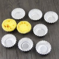 烘焙用具蛋糕模具一次性铝制蛋挞模锡纸杯可重复使用/菊花盏铝杯|[可重复使用]5只铝制菊花盏