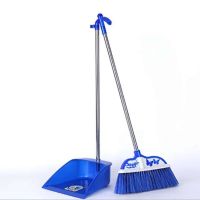 扫把簸箕套装家用单个多功能打扫卫生耐用不掉毛扫地神器扫把套装|[经济型]兰色两件套