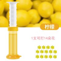 马桶小花朵清香除臭香薰凝胶除异味清洁剂洁厕灵卫生间空气清新剂|柠檬味[可打14朵] 4支+2个推杆