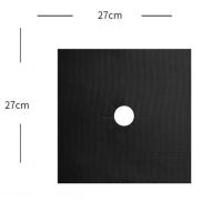 煤气灶防油垫燃气灶防护垫炉灶可洗垫子耐温厨房灶台保护垫|黑色 普通款0.12毫米(1片装)