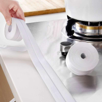 厨房防霉防水胶带厨卫灶台封边洗菜盆水槽缝隙美缝马桶贴条密封贴|白色2.2厘米*3.2米