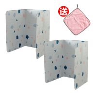 2片装炒菜隔油挡油板铝箔隔热创意厨房用品煤气灶台防溅油烟挡板|白底两片(家庭装)送抹布一条