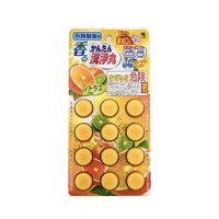 日本小林下水道地漏马桶排水管道杀菌除臭清洁剂洗净丸12粒|甜橙香型