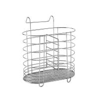 不锈钢筷子筒家用筷子桶厨房挂式餐具勺子收纳盒筷子笼沥水架|圆形普通款