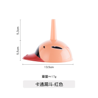 北欧风格卡通小怪兽果篮可爱怪物洗菜盆沥水篮家用客厅水果盘网红|卡通漏斗-红色(2件)