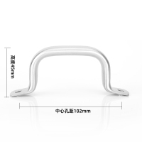 双孔锅盖把手 鼎盖提手盖帽盖提 通用锅盖头顶帽玻璃盖组合盖配件|O(两孔中心距离102mm)