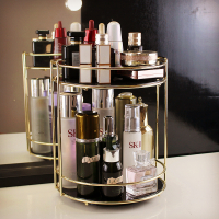 旋转护肤品收纳架网红ins首饰托盘桌面梳妆台化妆品整理盒浴室架