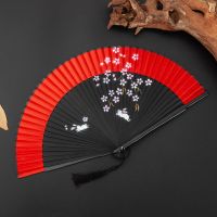 舞蹈跳舞扇子古风工艺扇折叠演出便携扇手绘中镂空小折扇|7#
