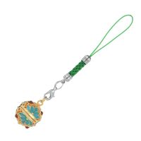 女宫铃吊坠新品驱蚊神器驱蚊手环驱蚊珠时尚驱蚊挂件必备简易|保色金绿宫铃配9颗驱蚊香珠 白玉兰花浓香