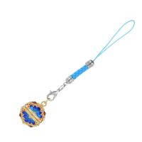 女宫铃吊坠新品驱蚊神器驱蚊手环驱蚊珠时尚驱蚊挂件必备简易|保色金蓝宫铃配9颗驱蚊香珠 白玉兰花浓香