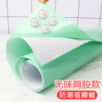 日本厨房橱柜垫纸防水抗菌鞋柜垫纸衣柜抽屉防潮垫纸家用防虫贴纸|马卡绿无味[背胶/抗菌] 60cm*3m