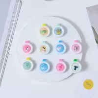 驱蚊扣环保驱蚊神器儿童防蚊虫驱蚊手环植物精油叮咬扣户外|卡通系列(颜色随机) 驱蚊扣(20个装装)