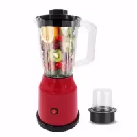 1.6l果汁机豆浆机榨汁机蔬菜婴儿辅食研磨搅拌机绞肉机料理机|新红色普通款+研磨杯