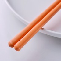 环保耐摔景德镇陶瓷筷子家用北欧风骨瓷档防霉防滑10双套装送礼|陶瓷筷[橘色款]5双