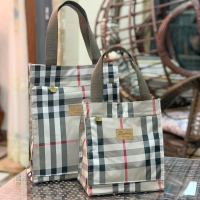 上班族带饭包保温桶包手提袋大号带饭包简约饭盒袋时尚便当包餐袋