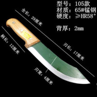 锰钢锯条屠宰刀具分割刀剔骨刀割肉刀剥皮刀水果刀放血刀尖刀|绿105(送刀套)