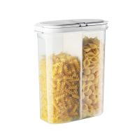 家用小号密封防潮防虫装面粉米缸收纳五谷杂粮储米箱小储存罐|2.5L[1个]平盖2分格⭐️可分类存放⭐️