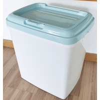 冲冠密封防潮防虫50斤面粉桶塑料米储米箱40斤储物桶米缸80斤|特大号欧兰(装米80斤面粉50斤)带轮子双密封圈